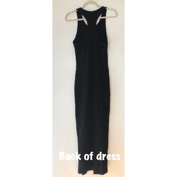 Alana Long Black Fitting Dress - Picture 5 of 6